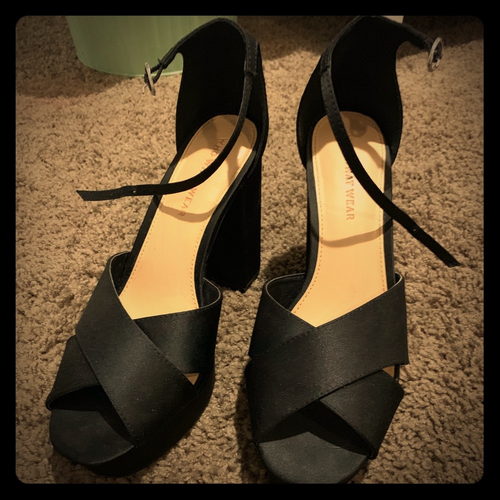 Size 7 black heels from Who What Wear